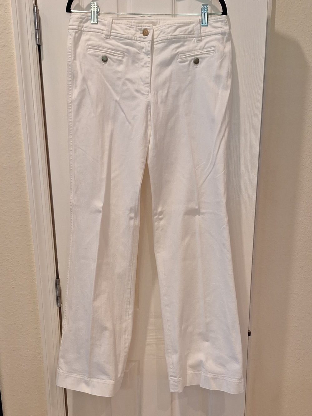 JCrew - White Wide Leg Jeans - Ladies 10